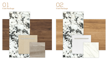 Two designer selected finish packages